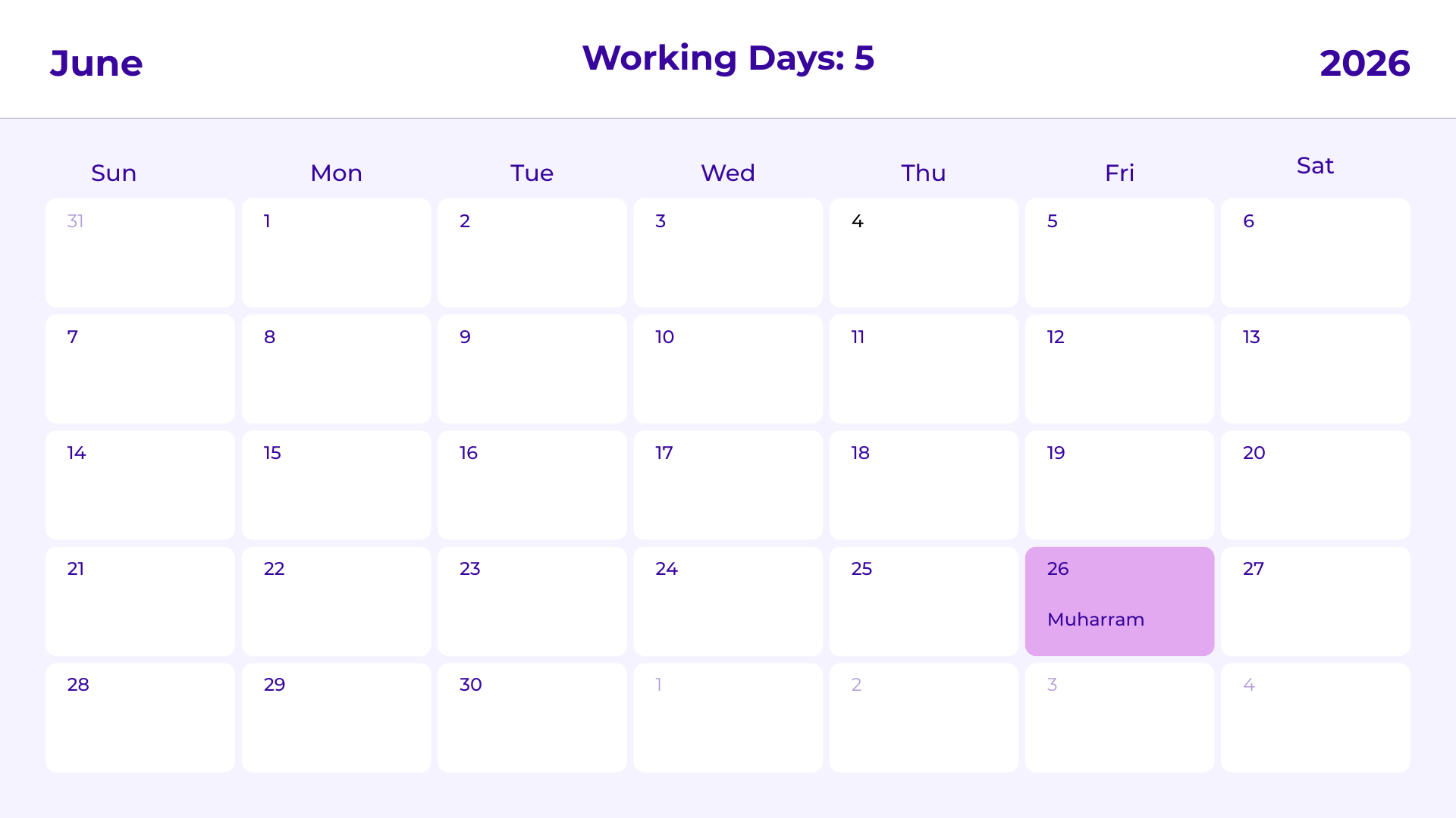 JKG Calendar