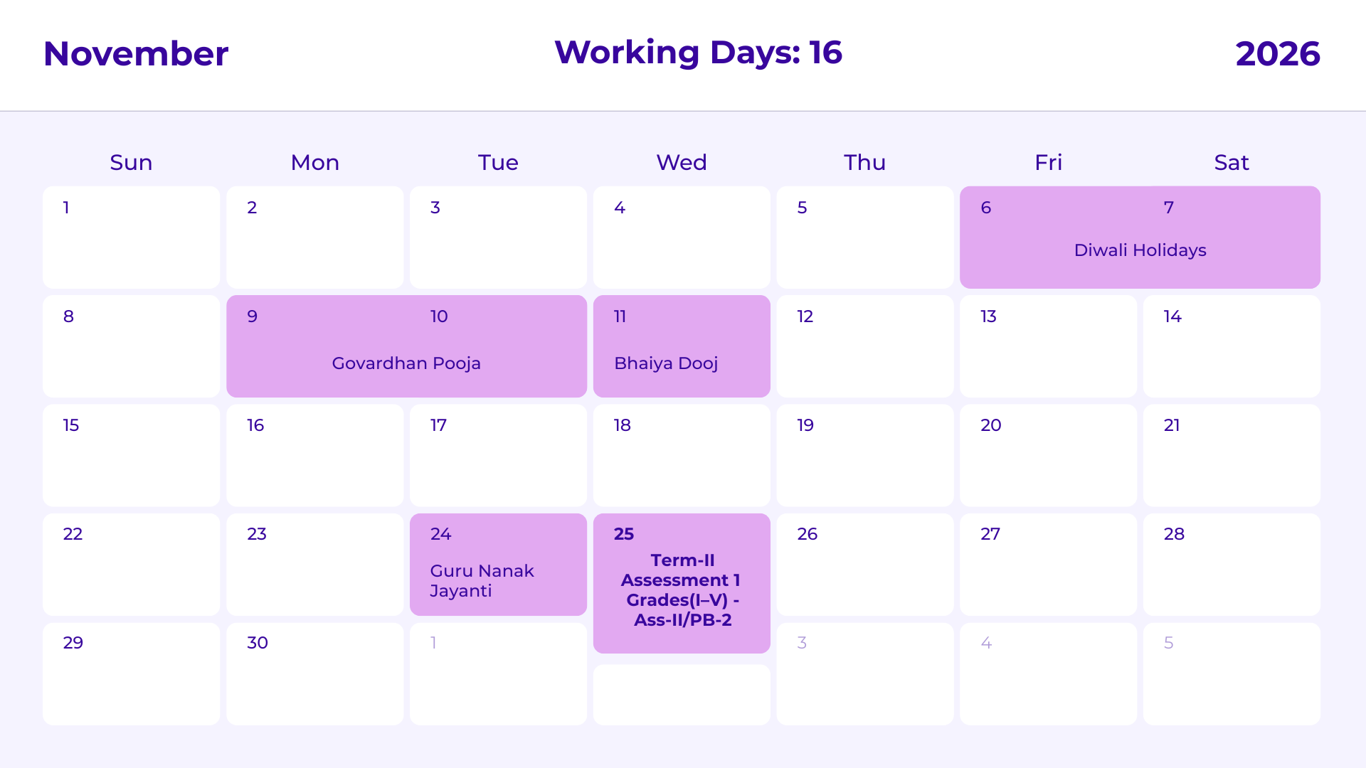 JKG Calendar