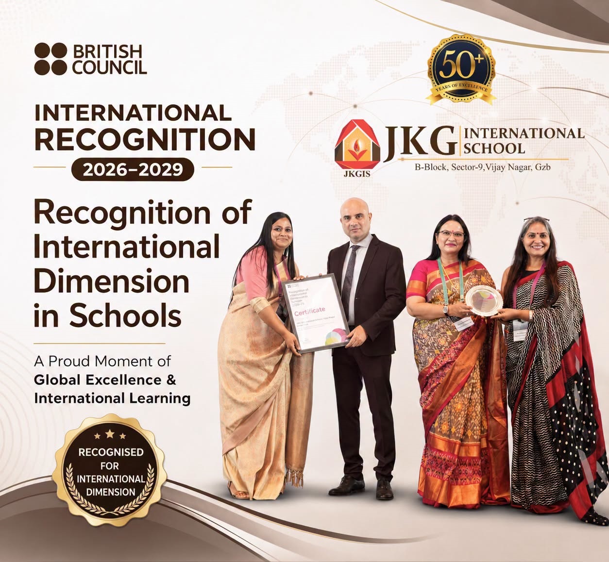 JKG International School - British Council International Recognition